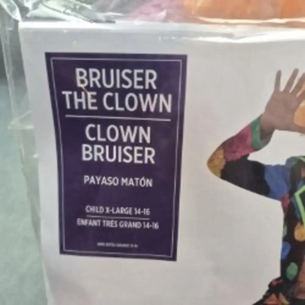Bruiser The Clown Youth Size XL Halloween Cosplay Dress Up Costume - Picture 7 of 7